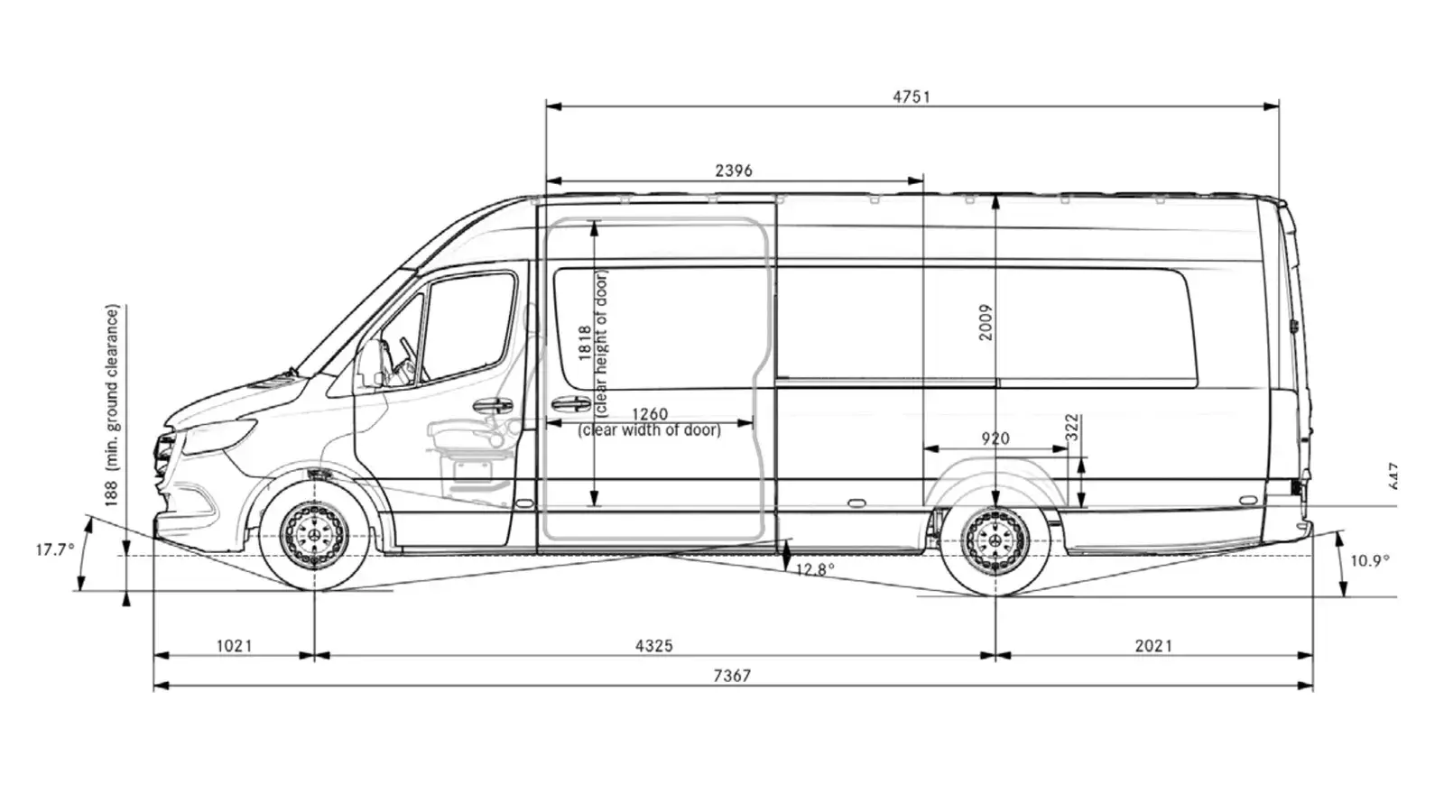 mercedes sprinter lwb specifications