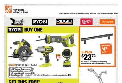 home depot canada flyers