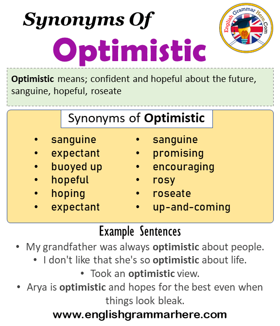 synonym for optimistic