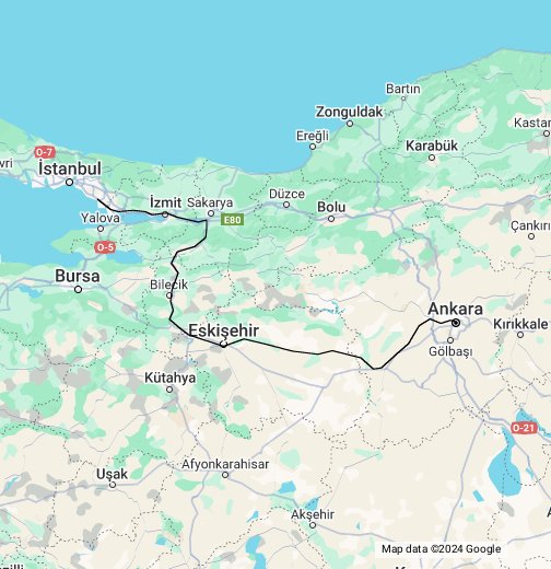 ankara hızlı tren garı nerede google maps