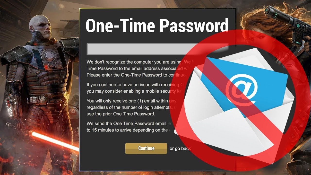 swtor forgot password