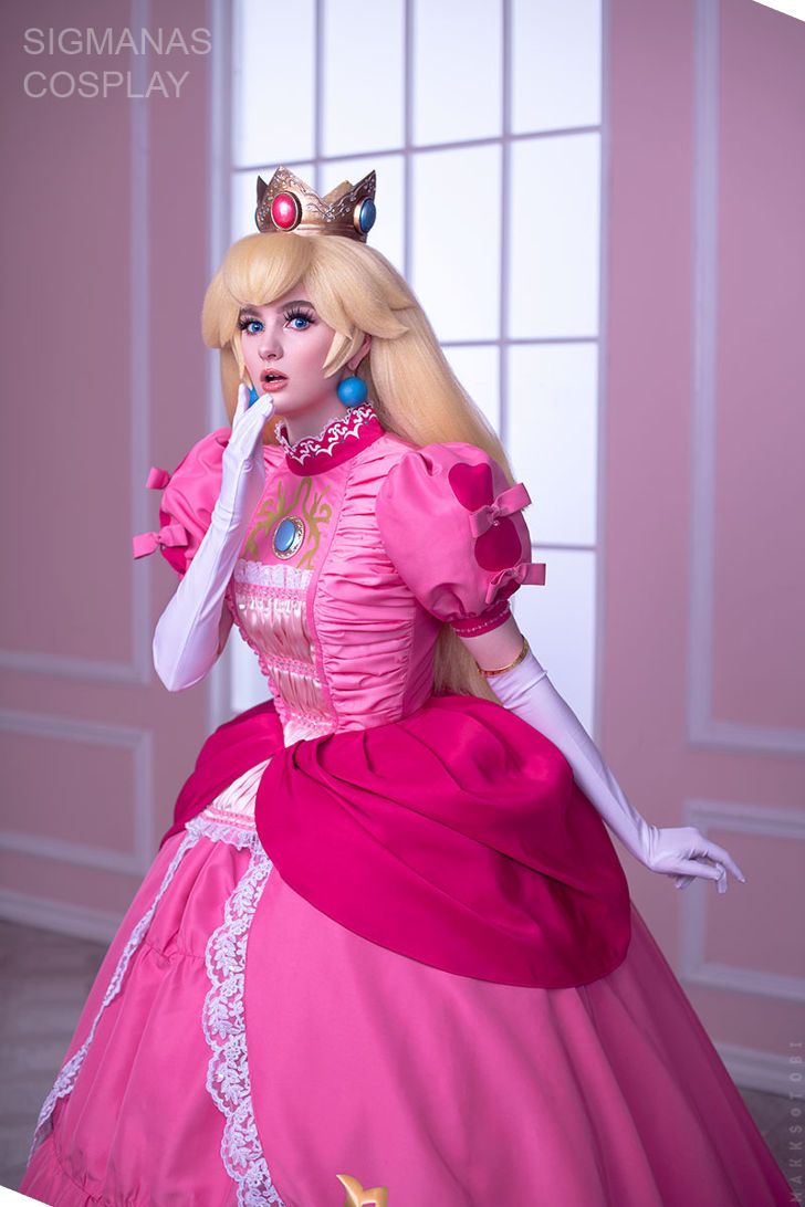 princess peach adult costume