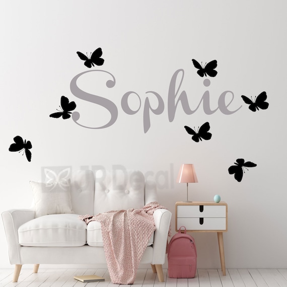 personalised name wall stickers