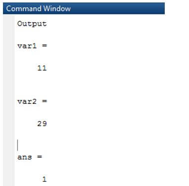 matlab is not equal