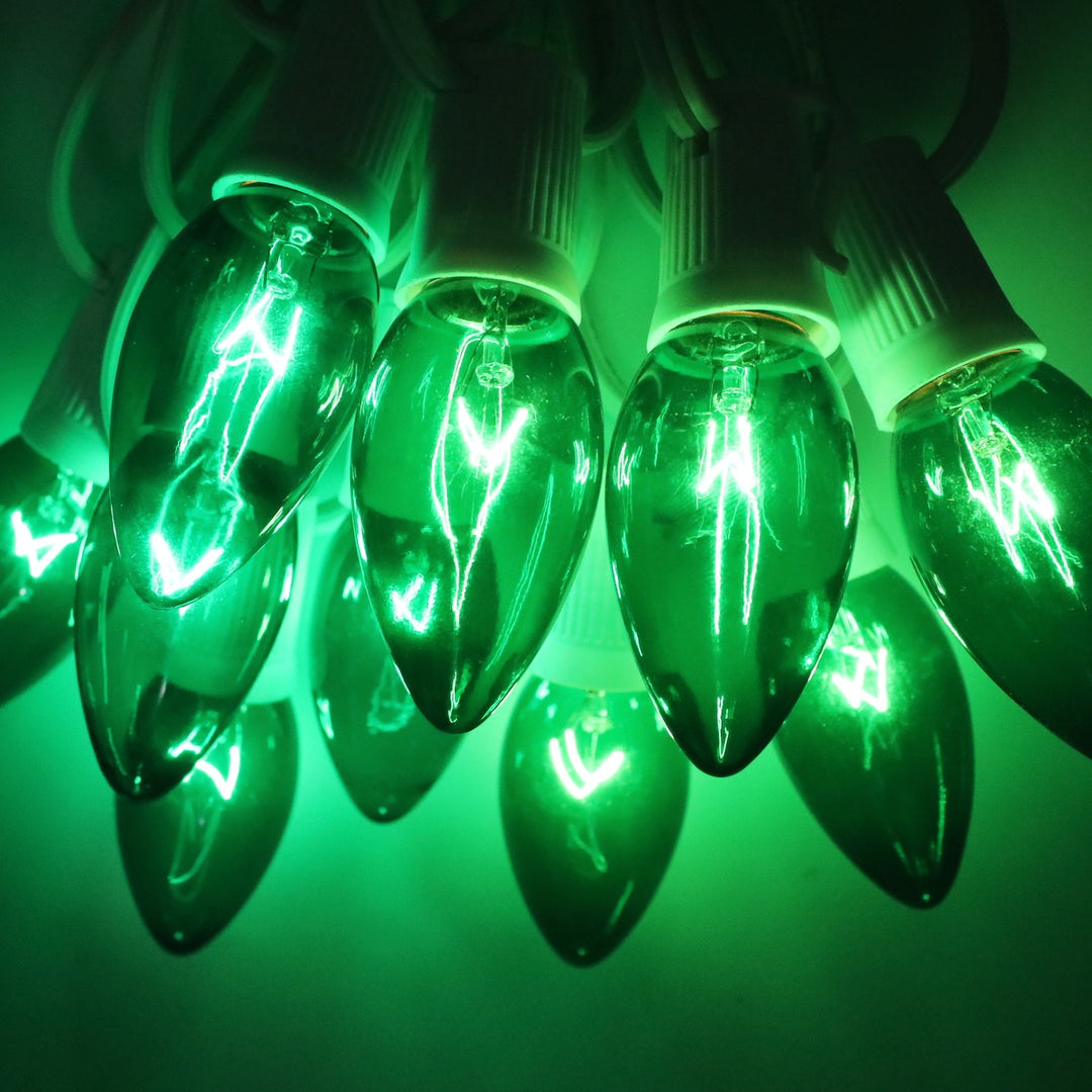 green c9 christmas lights