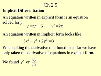 differentiation calc