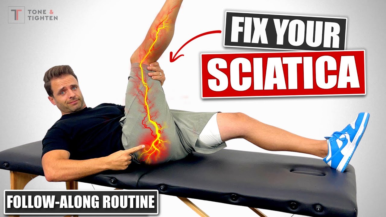 exercise for sciatica pain in buttock and leg youtube