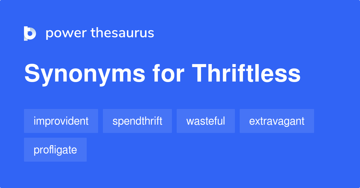 thriftless meaning