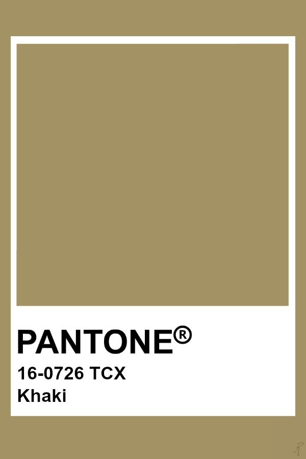 khaki colour pantone