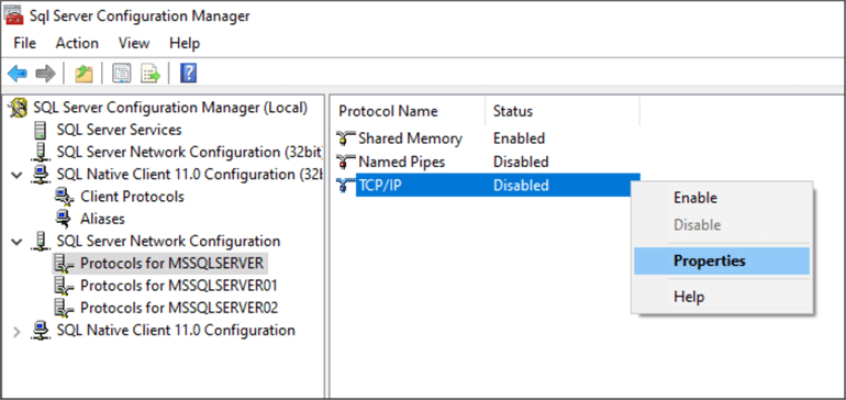 sql server ports