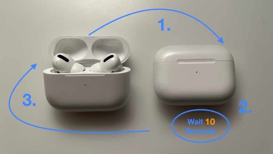 how to hard reset airpod pro