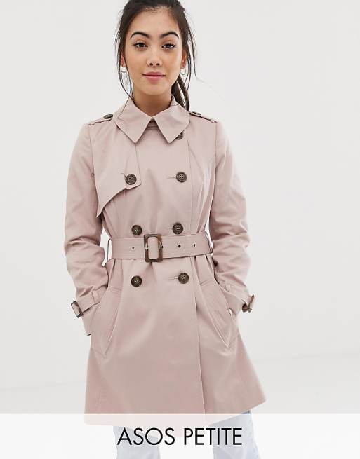 womens petite trench