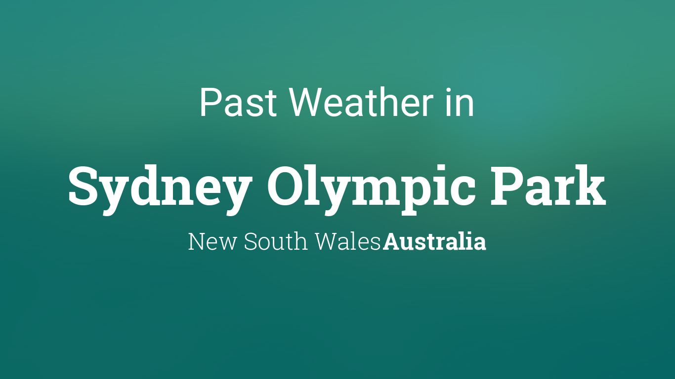 sydney past weather