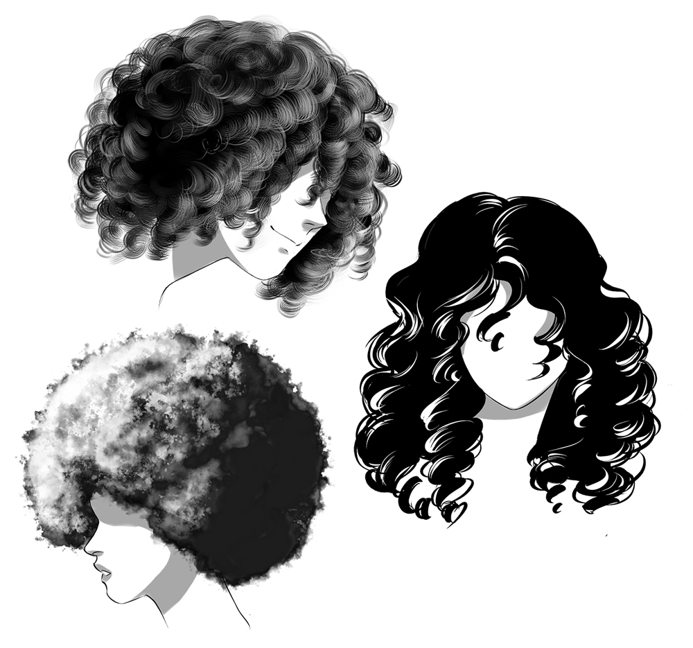 hairstyle drawing reference