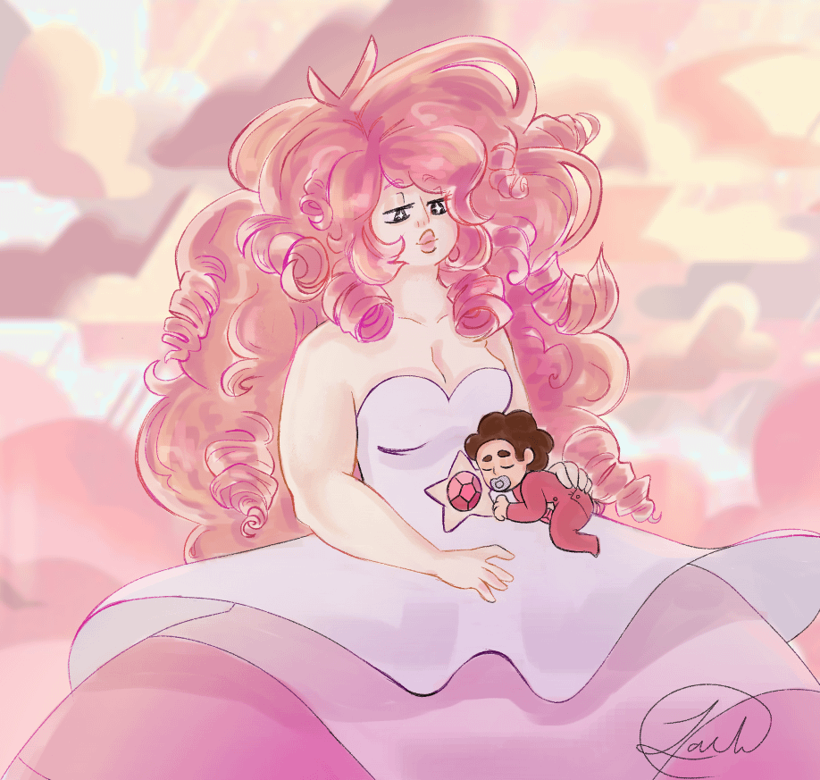 steven universe and rose quartz