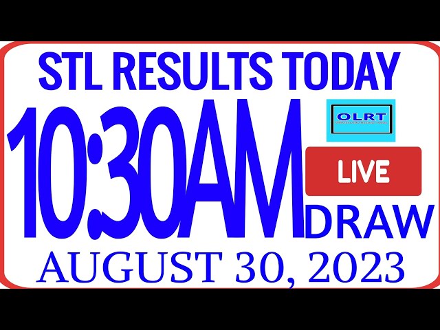 stl result august 30 2023