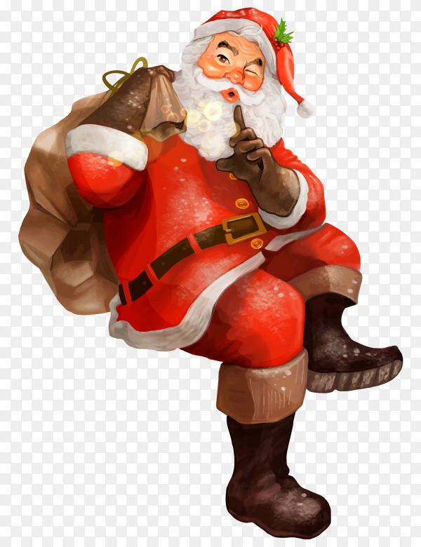 santa claus no background