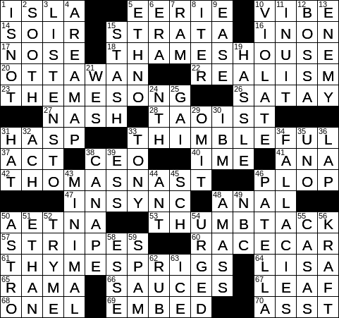 bouquet crossword clue