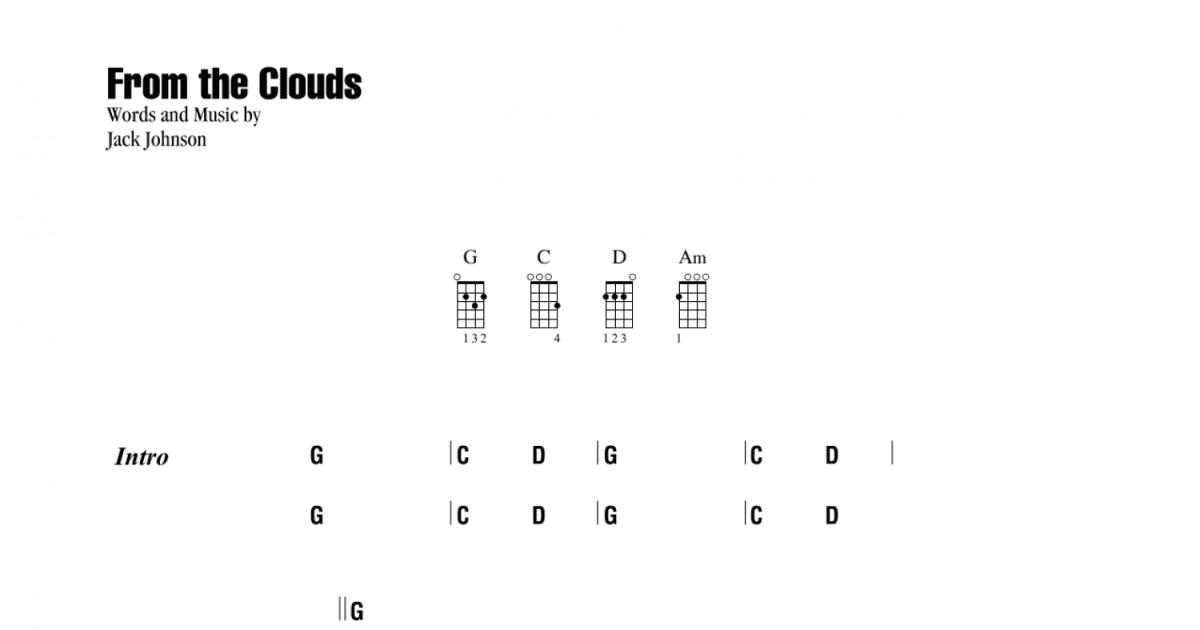 clouds ukulele chords