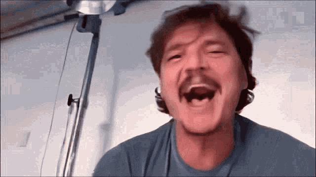 pedro pascal crying meme