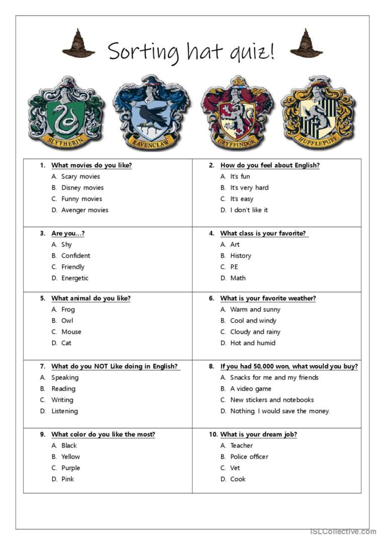 hogwards test