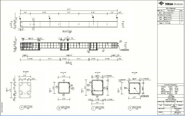 tekla create drawing