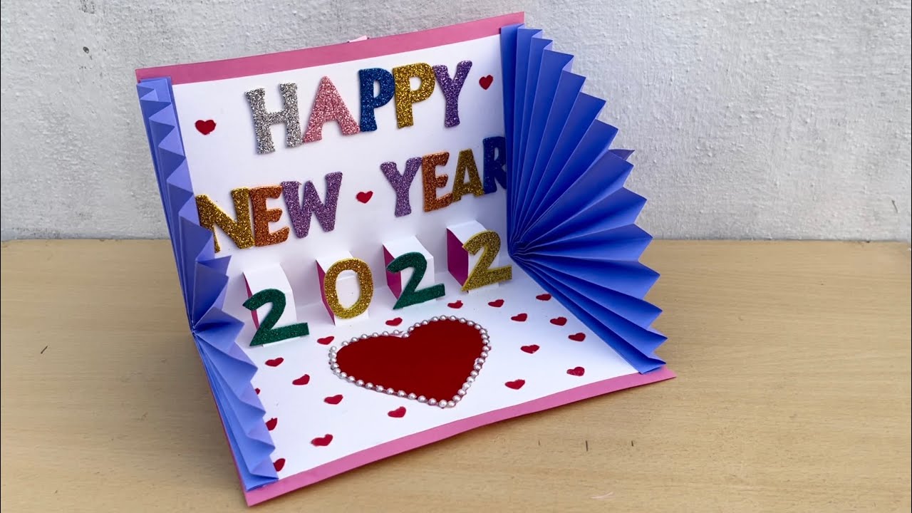 greeting card for new year 2022 handmade