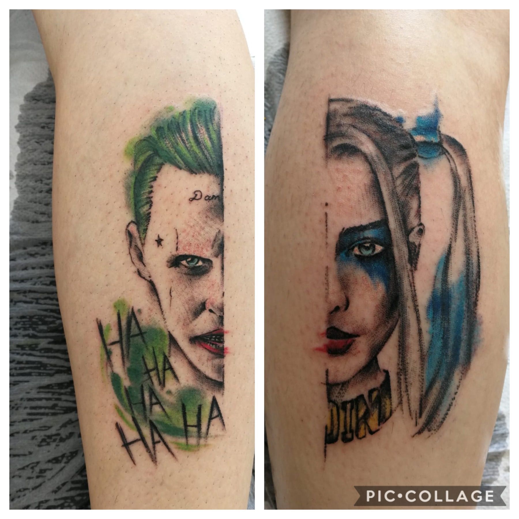 joker and harley tattoo