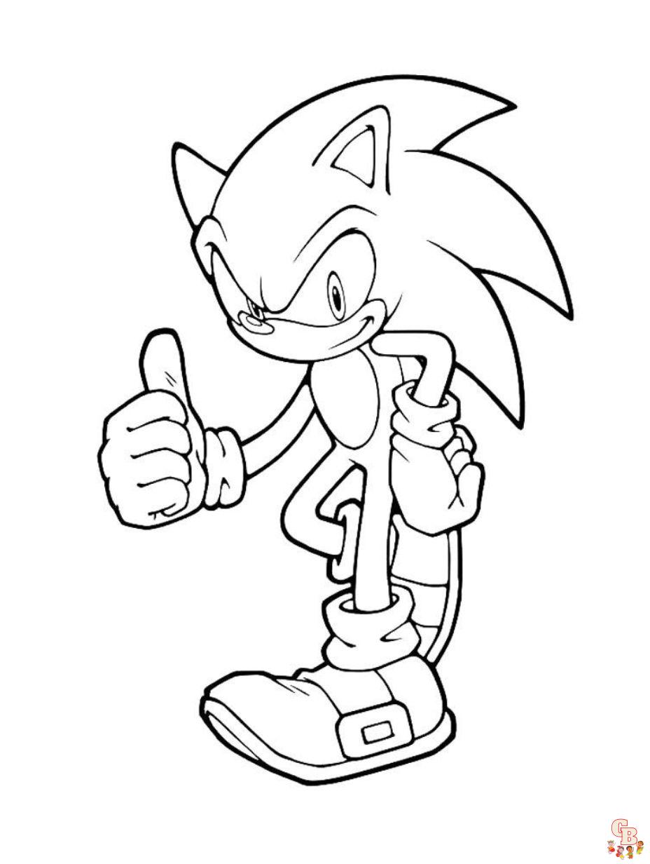 sonic imagenes para colorear