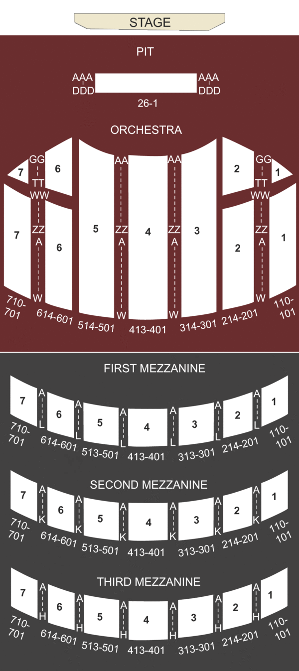 seating chart radio city