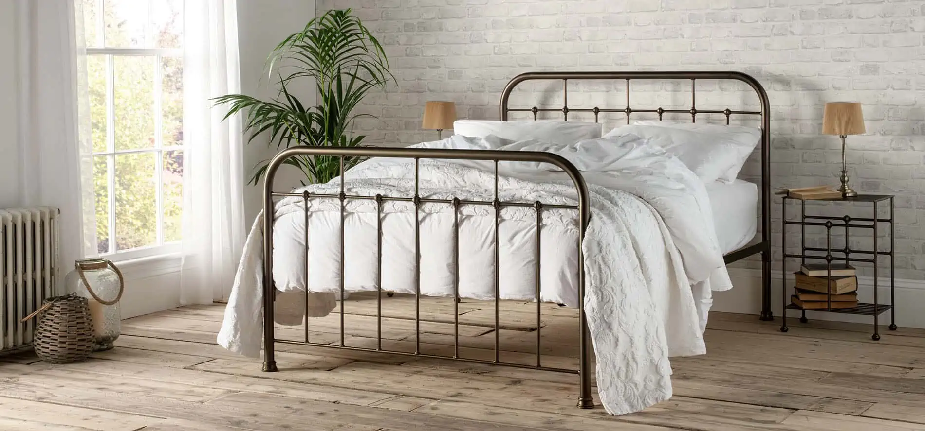 wrought iron and brass bed company