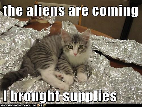 cat aliens meme