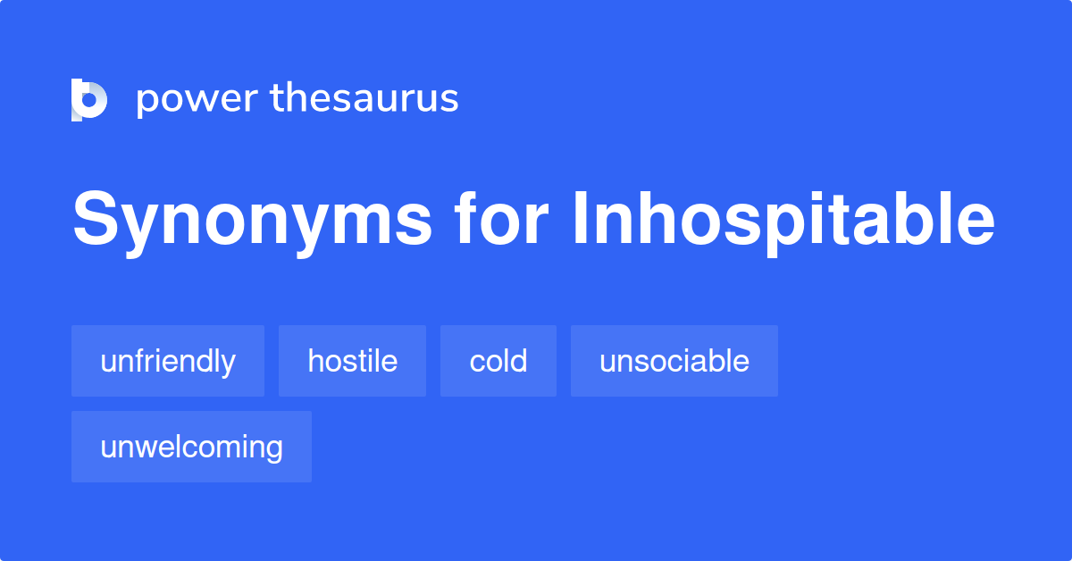 inhospitable synonym