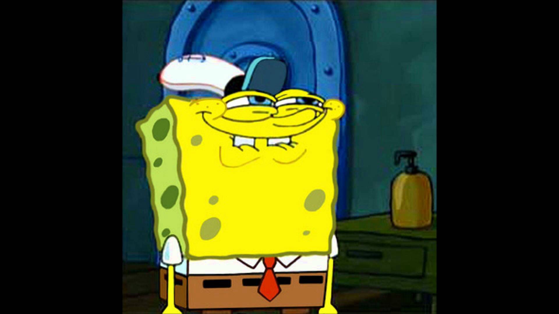 spongebob smile meme