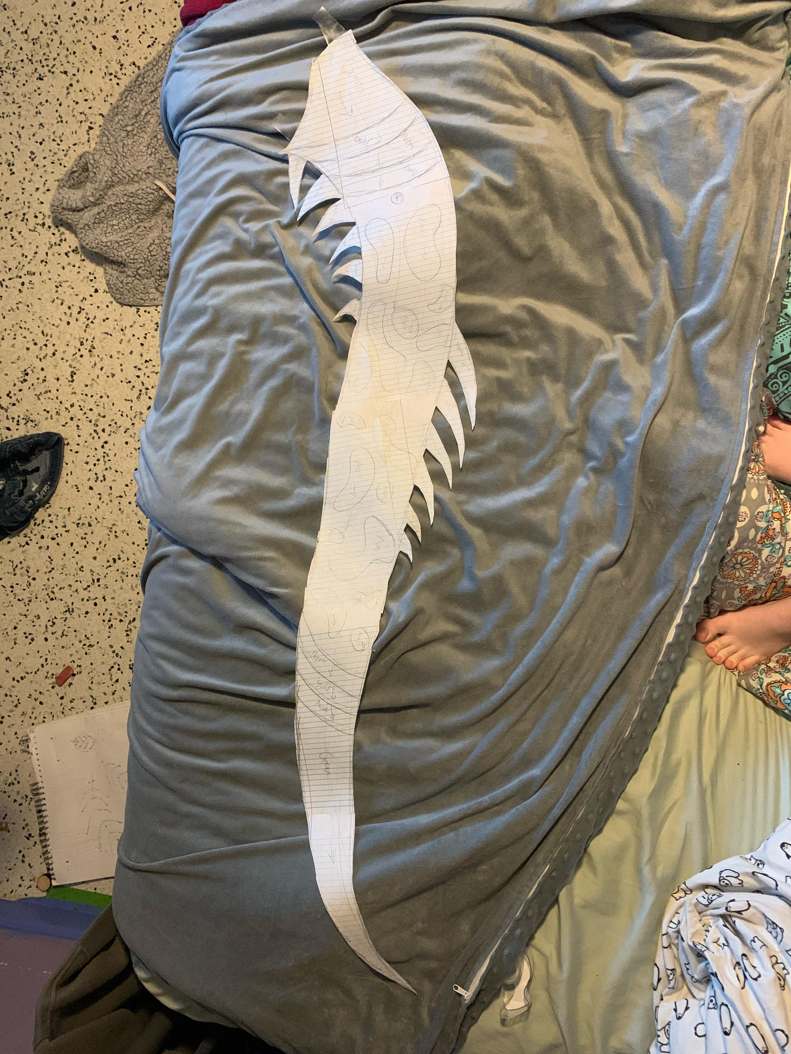 fursuit tail pattern