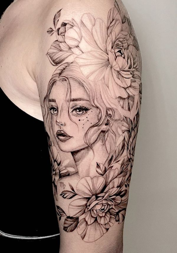 virgo tattoo sleeve