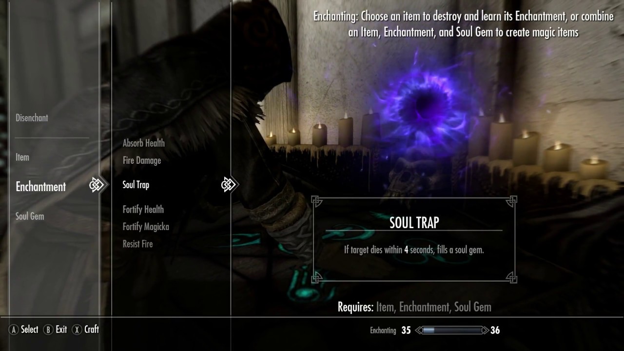 skyrim soul trap spell location