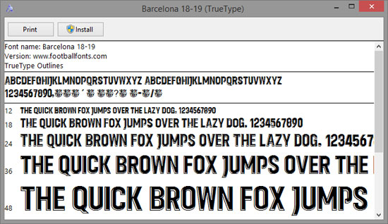 fc barcelona font 2019 free download