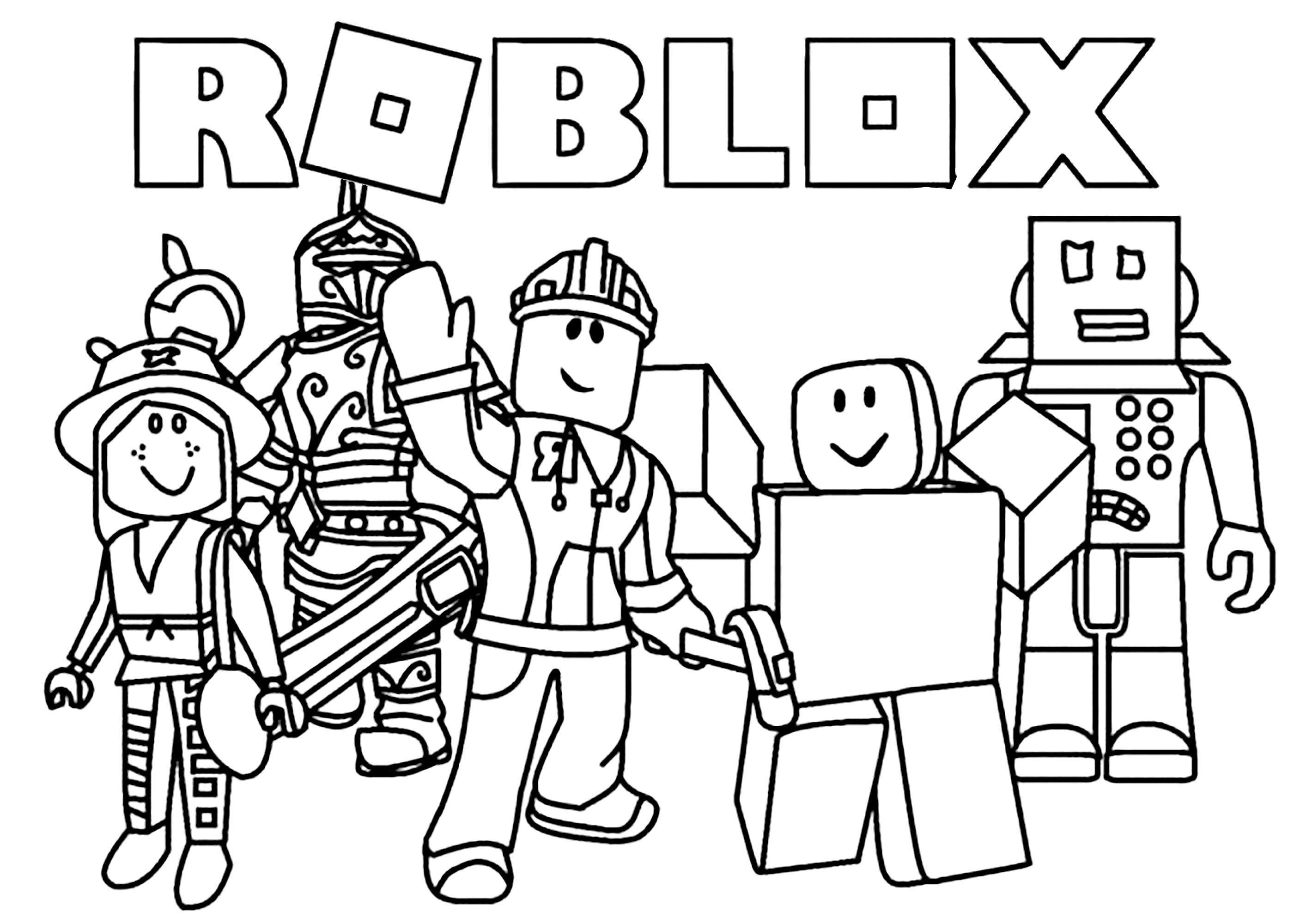 roblox coloring pages