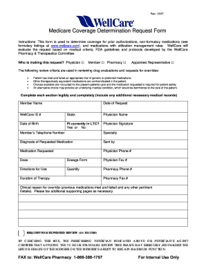 wellcare by allwell medicare outpatient authorization form