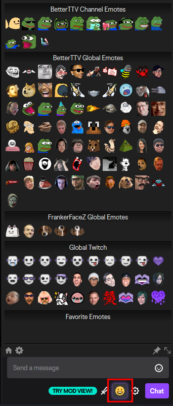 twitch emotes extension