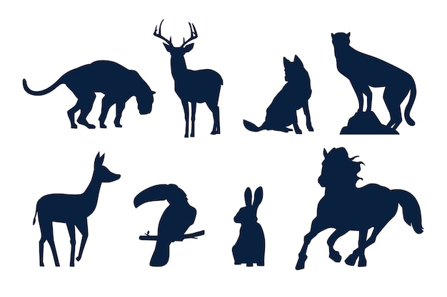 animal silhouette patterns
