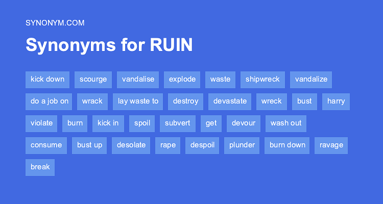 ruin synonym