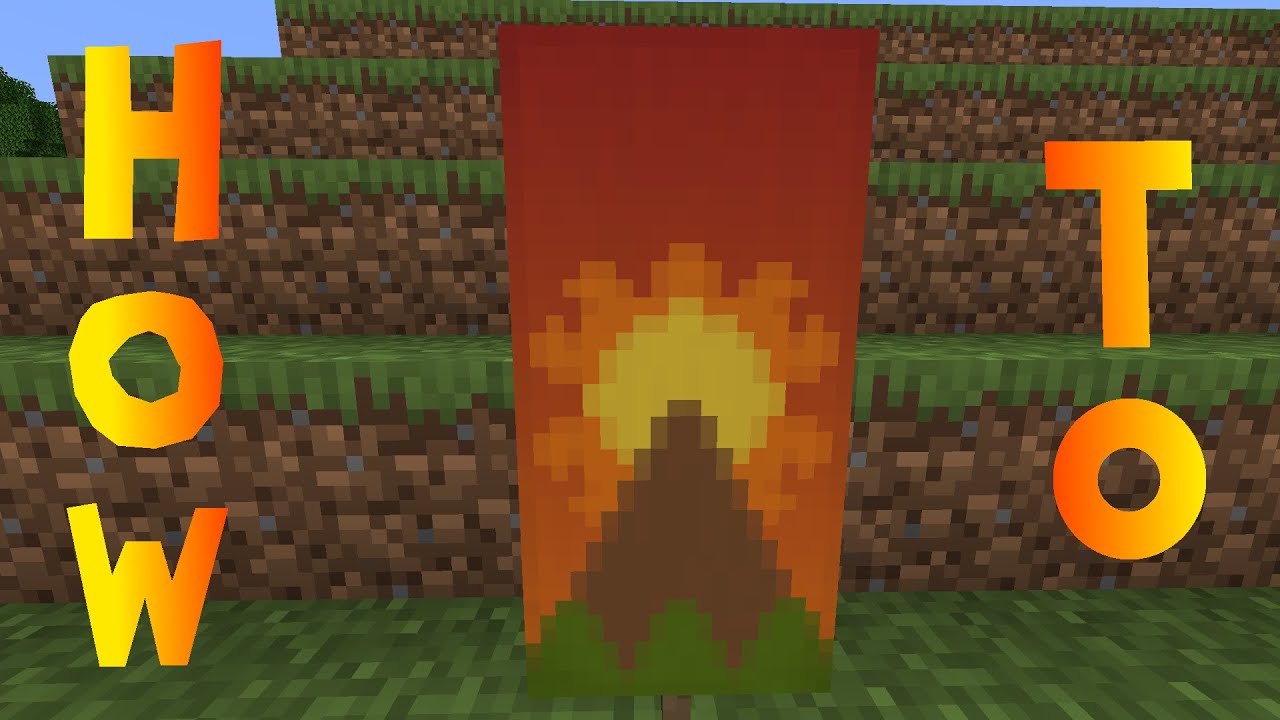 sunset banner minecraft