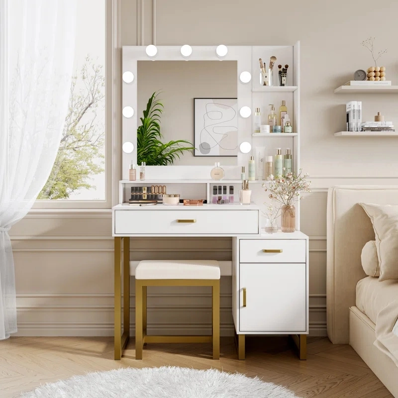 led mirror for dressing table