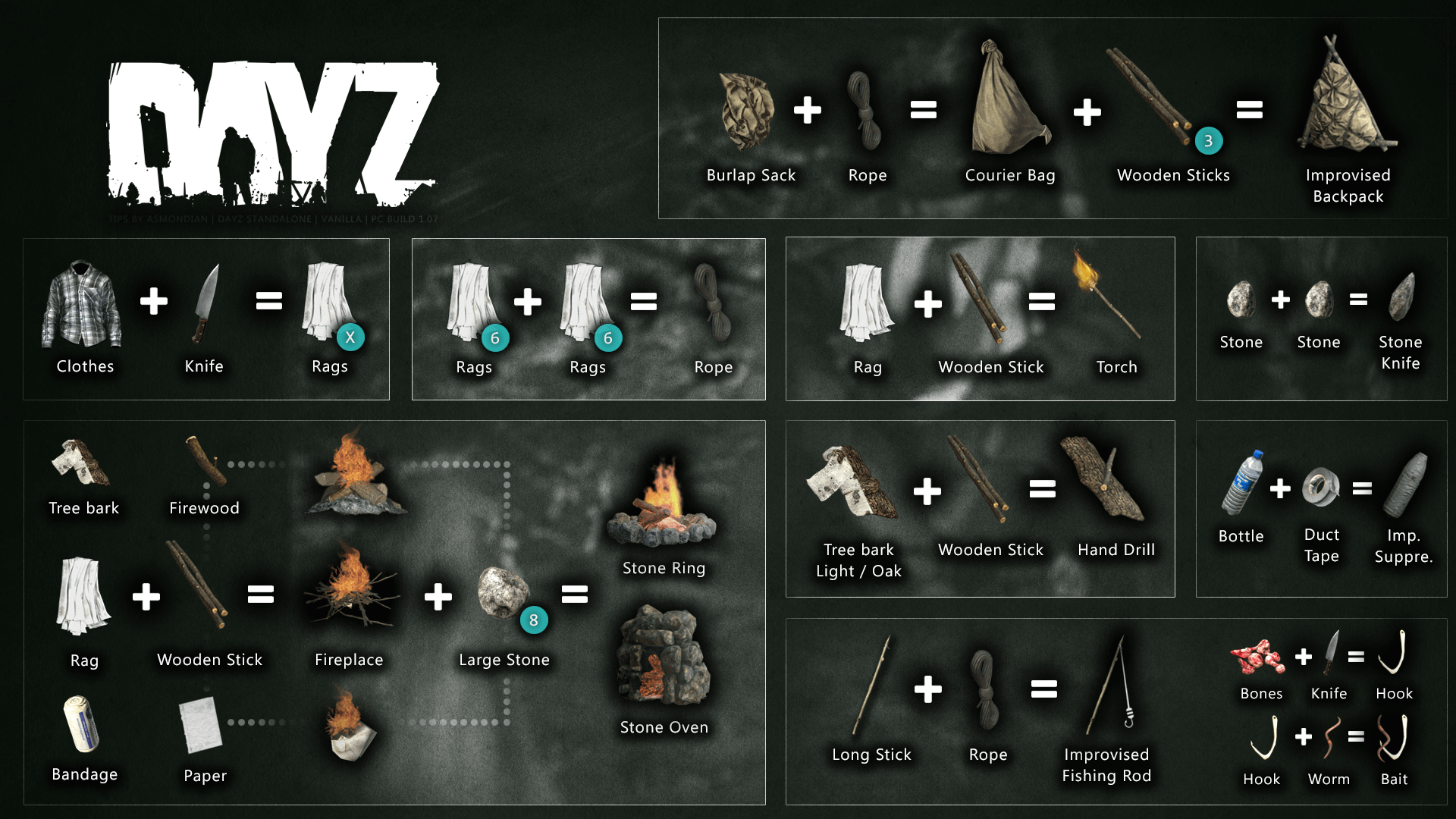 how to craft bandages in dayz