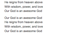 he is an awesome god lyrics