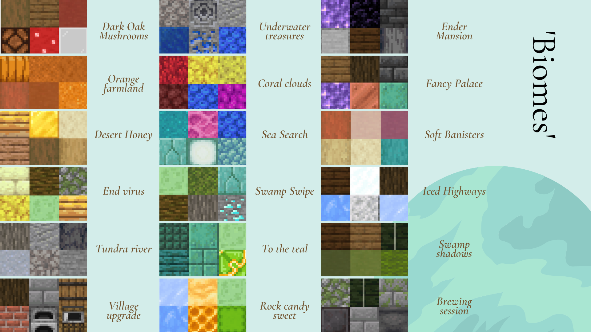 minecraft palette