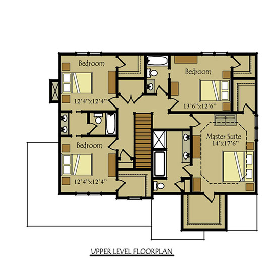 2 story house plans with 4 bedrooms