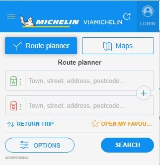 michelin trip planner